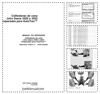 John Deere 3520 3522 Sugarcane Harvester Operators Manual OMCB10007-C1 PT