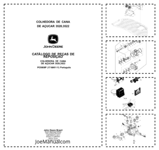 John Deere 3520 3522 Sugarcane Harvester Parts Catalog PC9808P PT