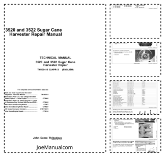 John Deere 3520 3522 Sugarcane Harvester Repair Manual TM100419-13