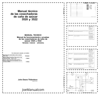 John Deere 3520 3522 Sugarcane Harvester Service Manual TM100563-09 ES