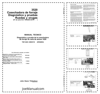John Deere 3520 Sugarcane Harvester Diagnostic and Test Service Manual TM114463-10 ES
