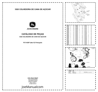 John Deere 3520 Sugarcane Harvester Parts Catalog PC11426P-12 PT