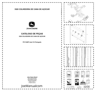 John Deere 3520 Sugarcane Harvester Parts Catalog PC11426P-13 PT