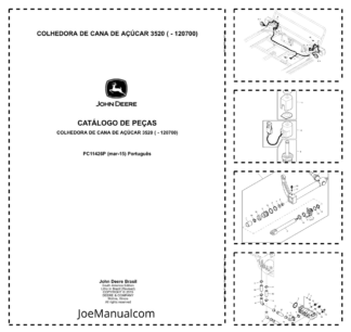 John Deere 3520 Sugarcane Harvester Parts Catalog SN -120700 PC11426P PT