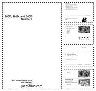 John Deere 360D 460D 560D Skidder Operation and Service Manual OMT16434-A1