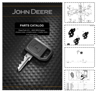 John Deere 4.5 L 4045 Engine Parts Catalog PC2521