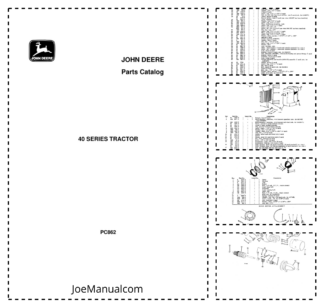 John Deere 40 Series Tractor Parts Catalog PC862