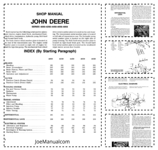 John Deere 4050 4250 4450 4650 4850 Tractor Workshop Manual