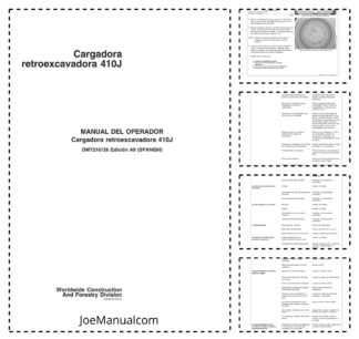 John Deere 410G Backhoe Loader Operators Manual OMT216726-A9 ES