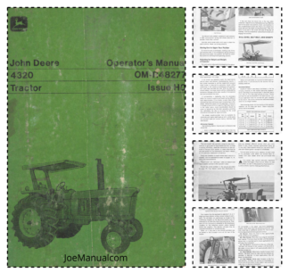 John Deere 4320 Tractor Operators Manual OMR48277