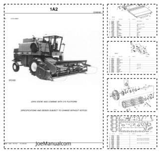 John Deere 4420 Combine Harvester Parts Catalog PC1745