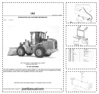 John Deere 444J Wheel Loader Parts Catalog PC9338