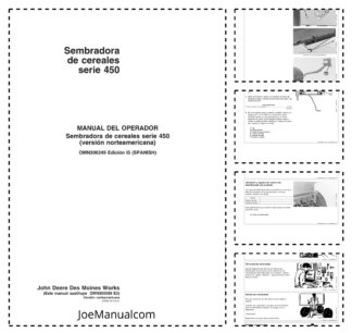 John Deere 450 Series Seed Planter Operators Manual OMN300249 ES