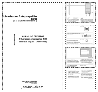 John Deere 4630 Sprayer Operators Manual SN 1NW4630XXX000001 and UP OMKK12625-I3 PT