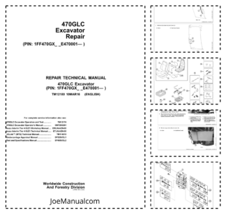 John Deere 470GLC Excavator Repair Manual TM12180