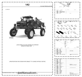 John Deere 4710 Sprayer Parts Catalog 2000- PC2829