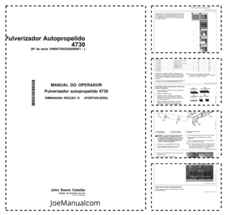 John Deere 4730 Sprayer Operators Manual SN 1NW4730XXX0000001 and UP OMN404294-I3 PT