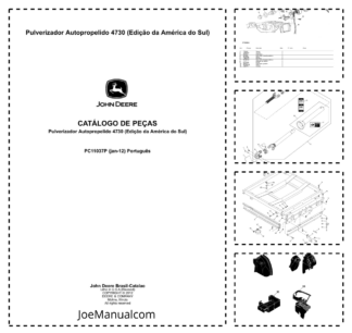 John Deere 4730 Sprayer Parts Catalog PC11037P-12 PT