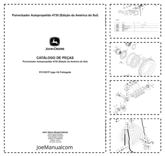 John Deere 4730 Sprayer Parts Catalog PC11037P-14 PT