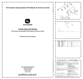 John Deere 4730 Sprayer Parts Catalog PC11037P-16 PT