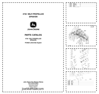 John Deere 4730 Sprayer Parts Catalog PC9820