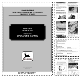 John Deere 48 and 54 Inch Mower Decks Operators Manual OMM145184-k)