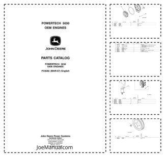 John Deere 5030 PowerTech Engine Parts Catalog PC9282