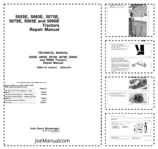 John Deere 5055E 5065E 5075E 5078E 5085E 5090E Tractor Repair Manual TM801719