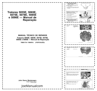 John Deere 5055E 5065E 5075E 5078E 5085E 5090E Tractor Repair Manual TM801754 PT