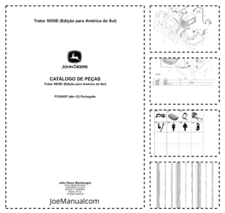 John Deere 5055E Tractor Parts Catalog PC8543P-12 PT
