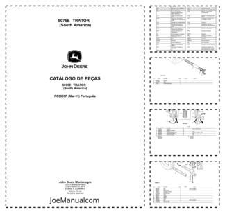 John Deere 5075E Tractor Parts Catalog PC9955P-11 PT