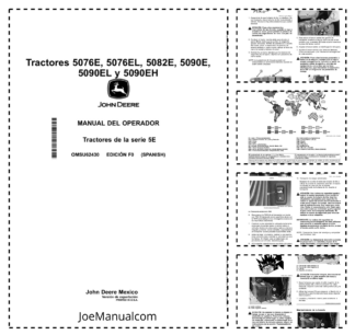 John Deere 5076E 5076EL 5082E 5090E 5090EL 5090EH Tractor Operators Manual OMSU62430 ES