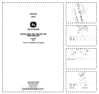 John Deere 5403 Tractor Parts Catalog PC9131P-07 PT