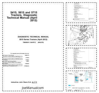 John Deere 5415 5615 5715 Tractor Diagnostic Service Manual TM606819