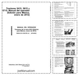 John Deere 5415 5615 5715 Tractor Operators Manual OMSU23158-A2 ES