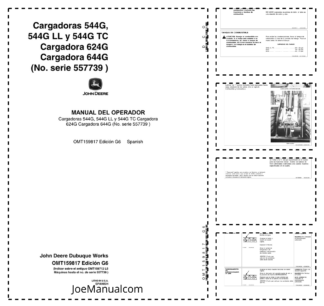 John Deere 544G 544G LL 544G TC 624G 644G Wheel Loader Operators Manual OMT159917-G7 ES