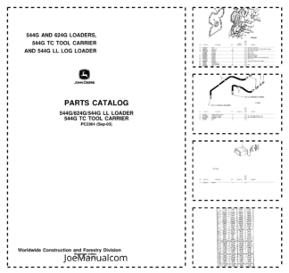 John Deere 544G 624G LL Loader and TC Tool Carrier Parts Catalog PC2364