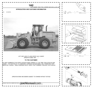 John Deere 544H TV54H 544H LL Wheel Loader Log Loader Parts Catalog PC2610