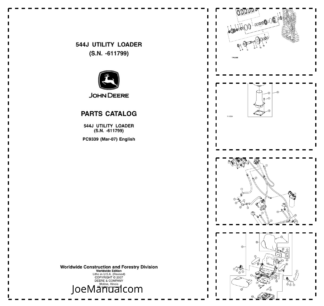John Deere 544J Wheel Loader Parts Catalog SN -611799 PC9339