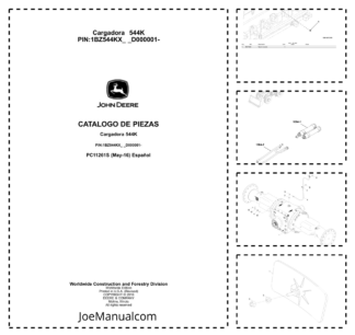 John Deere 544K Wheel Loader Parts Catalog PC11261S ES