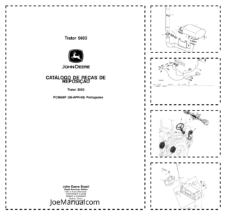John Deere 5603 Tractor Parts Catalog PC9669P PT