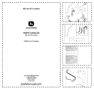 John Deere 563 673 Wheel Loader Parts Catalog PC9607