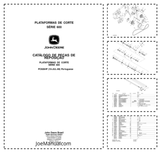 John Deere 600 Serie Flex Platform Parts Catalog PC9284P PT