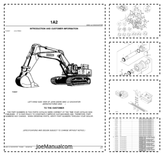 John Deere 600C LC Excavator Parts Catalog 2002- PC2895