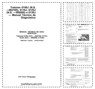 John Deere 6100J 6110J 6130J Tractor Diagnostic and Test Service Manual TM801854 PT