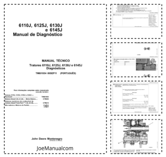 John Deere 6110J 6125J 6130J 6145J Tractor Diagnostic Service Manual TM801854 PT
