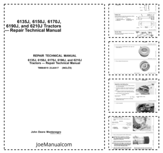 John Deere 6135J 6150J 6170J 6190J 9210J Tractor Repair Manual TM804919