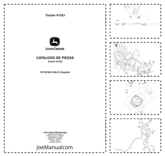 John Deere 6135J Tractor Parts Catalog PC13010S ES