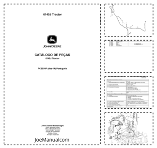 John Deere 6145J Tractor Parts Catalog PC8550P-14 PT