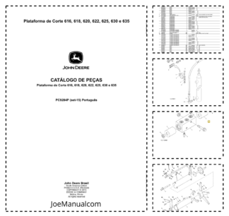John Deere 616 618 620 622 625 630 635 Cutting Platform Parts Catalog PC9284P PT